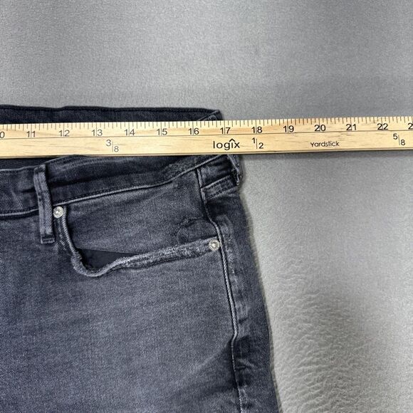 Citizens of Humanity Ella Jeans Womens 31x25 Black Mid Rise Crop Gothic Denim - Picture 2 of 14